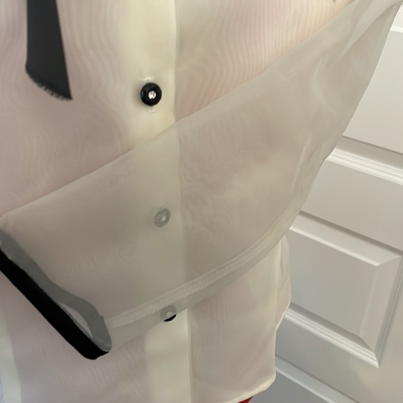 VTG 1990 Farouche by Lori Weidner Sheer Party Blouse Semi Fitted Size 11 - Picture 5 of 9